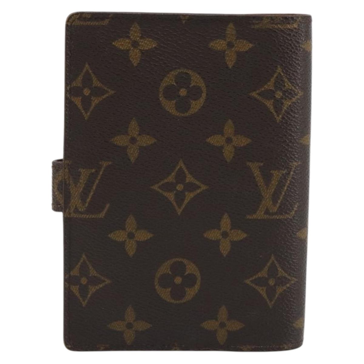 LOUIS VUITTON Monogram Agenda PM Day Planner Cover R20005 LV Auth 188198
