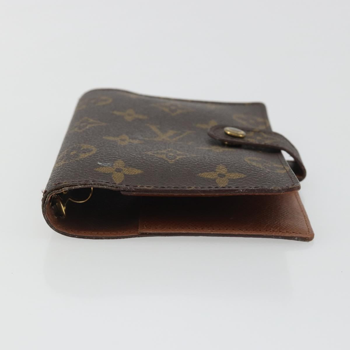 LOUIS VUITTON Monogram Agenda PM Day Planner Cover R20005 LV Auth 188198