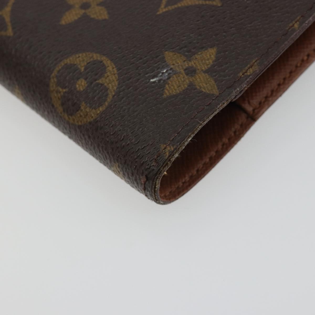 LOUIS VUITTON Monogram Agenda PM Day Planner Cover R20005 LV Auth 188198
