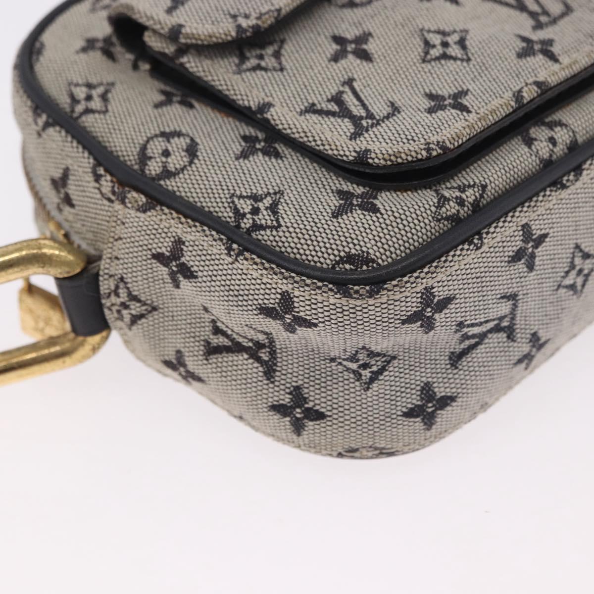 LOUIS VUITTON Monogram Mini Juliet MM Shoulder Bag Blue M92004 LV Auth 188201
