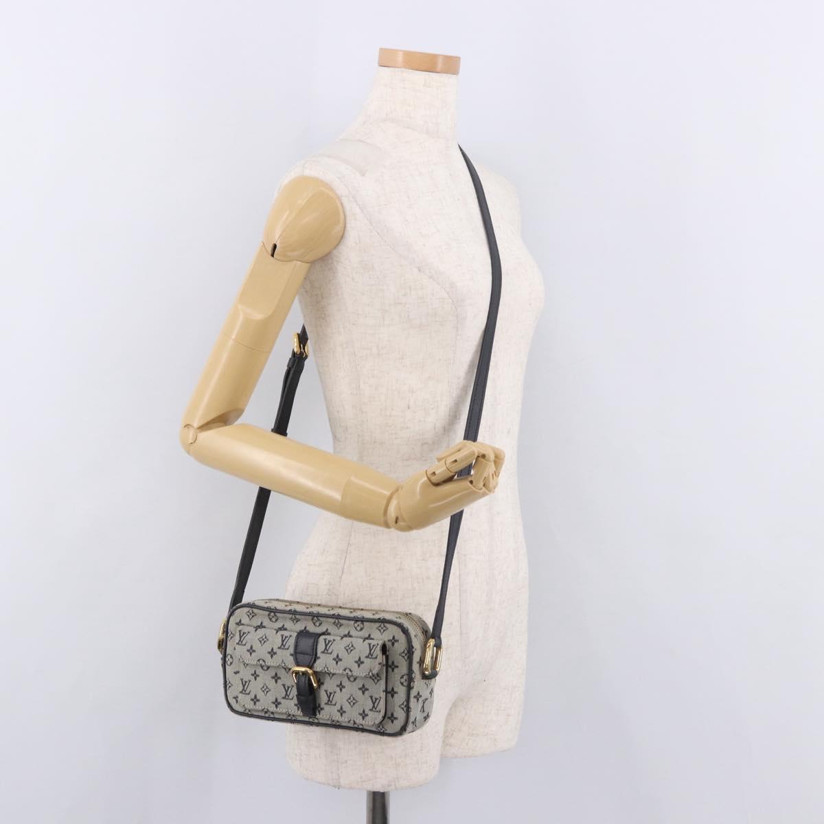 LOUIS VUITTON Monogram Mini Juliet MM Shoulder Bag Blue M92004 LV Auth 188201