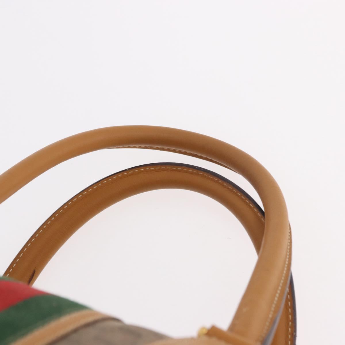 GUCCI Micro GG Supreme Web Sherry Line Bag PVC Beige 002 39 0168 Auth 188204