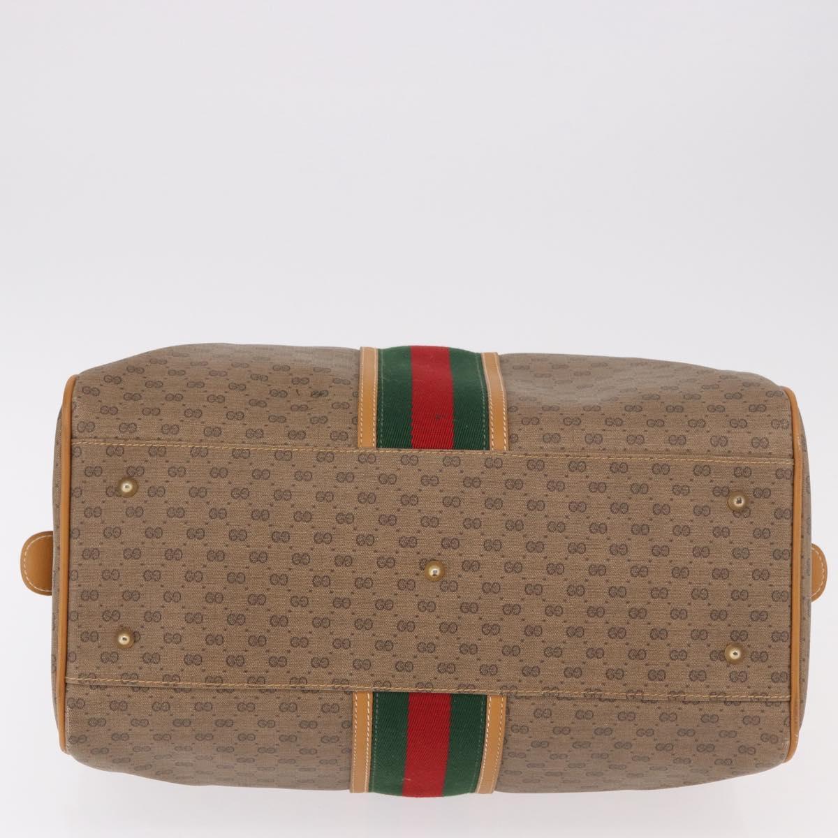 GUCCI Micro GG Supreme Web Sherry Line Bag PVC Beige 002 39 0168 Auth 188204