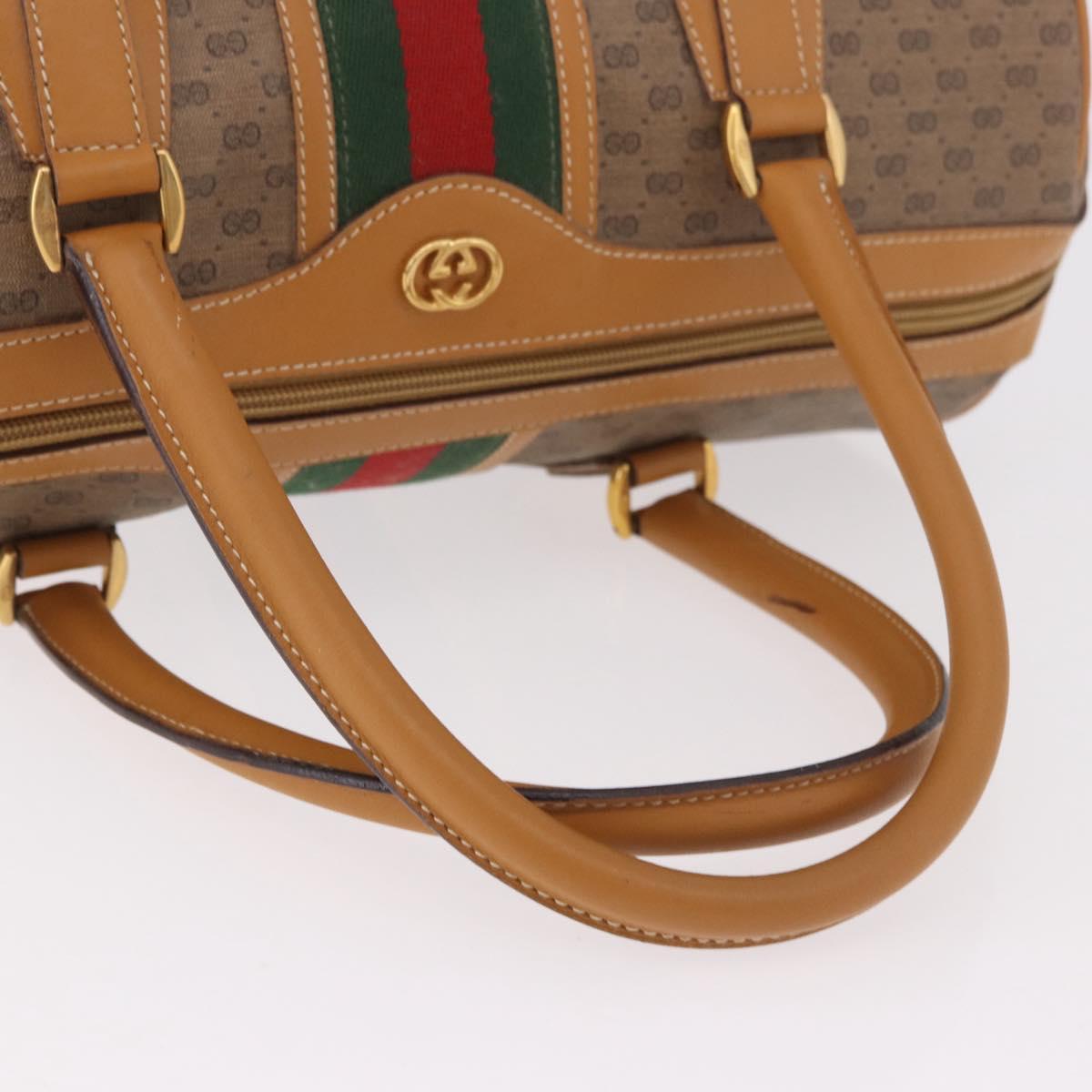 GUCCI Micro GG Supreme Web Sherry Line Bag PVC Beige 002 39 0168 Auth 188204