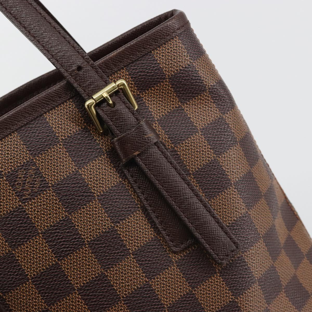 LOUIS VUITTON Damier Ebene Marais Shoulder Bag N42240 LV Auth 188222V