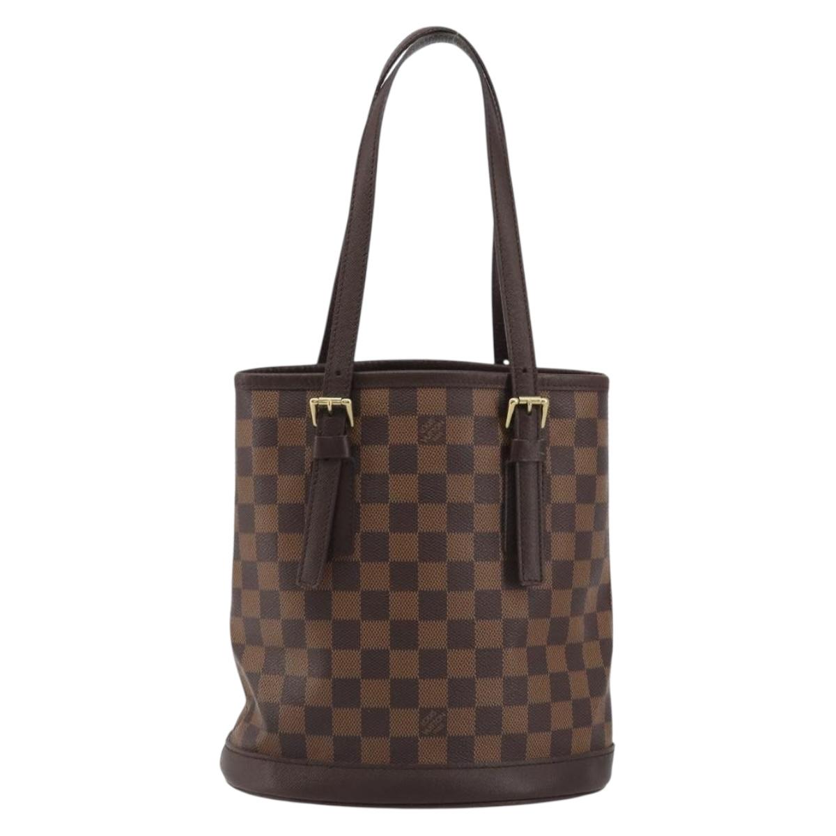 LOUIS VUITTON Damier Ebene Marais Shoulder Bag N42240 LV Auth 188222V