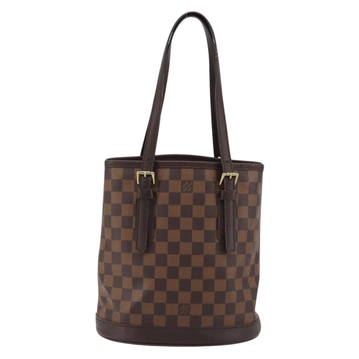 LOUIS VUITTON Damier Ebene Marais Shoulder Bag N42240 LV Auth 188222V