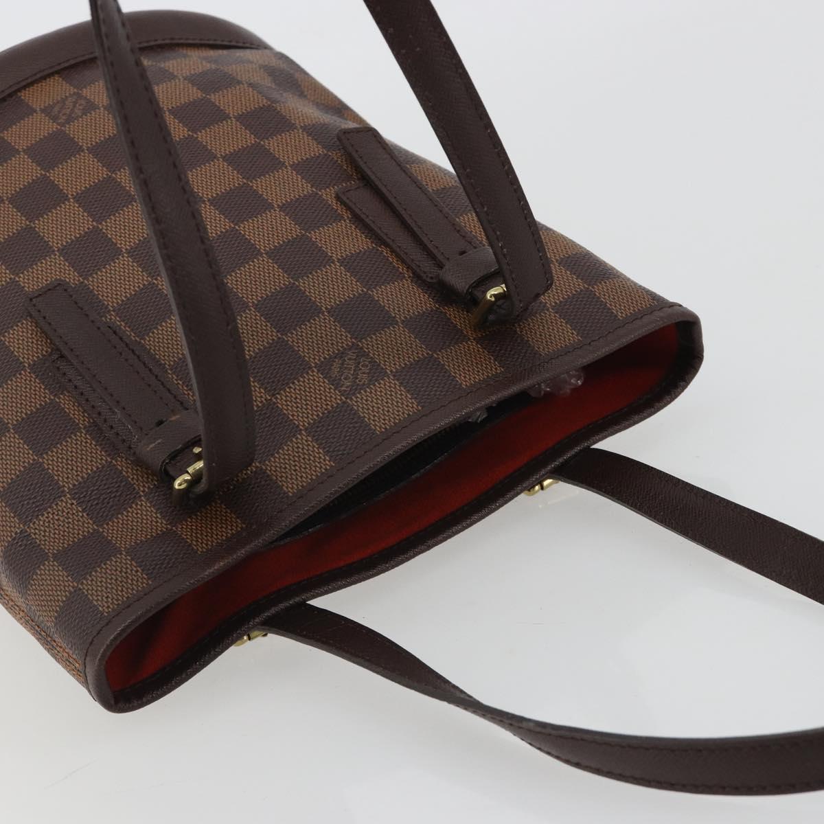LOUIS VUITTON Damier Ebene Marais Shoulder Bag N42240 LV Auth 188222V