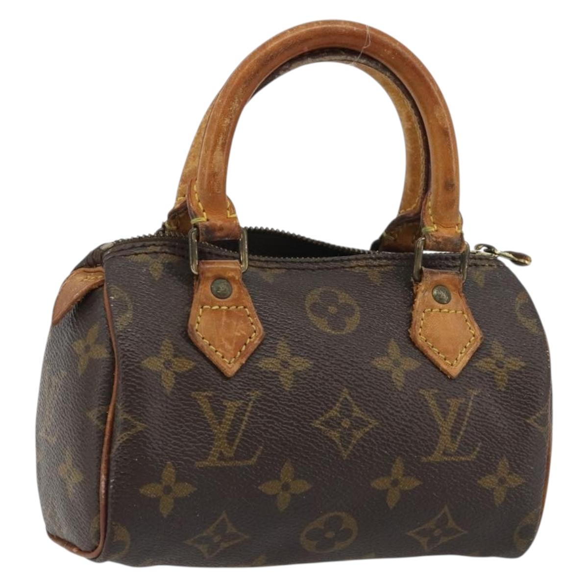 LOUIS VUITTON Monogram Mini Speedy Hand Bag M41534 LV Auth 188228