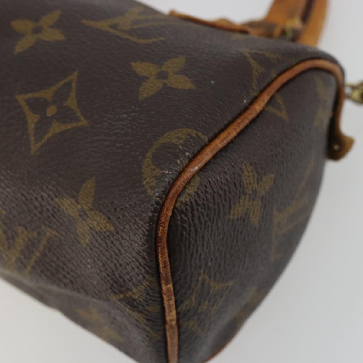 LOUIS VUITTON Monogram Mini Speedy Hand Bag M41534 LV Auth 188228
