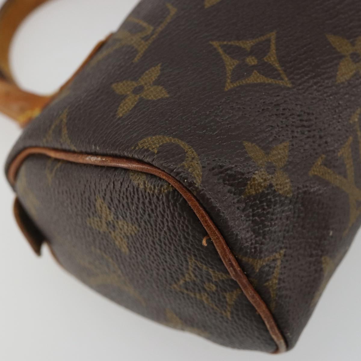 LOUIS VUITTON Monogram Mini Speedy Hand Bag M41534 LV Auth 188228