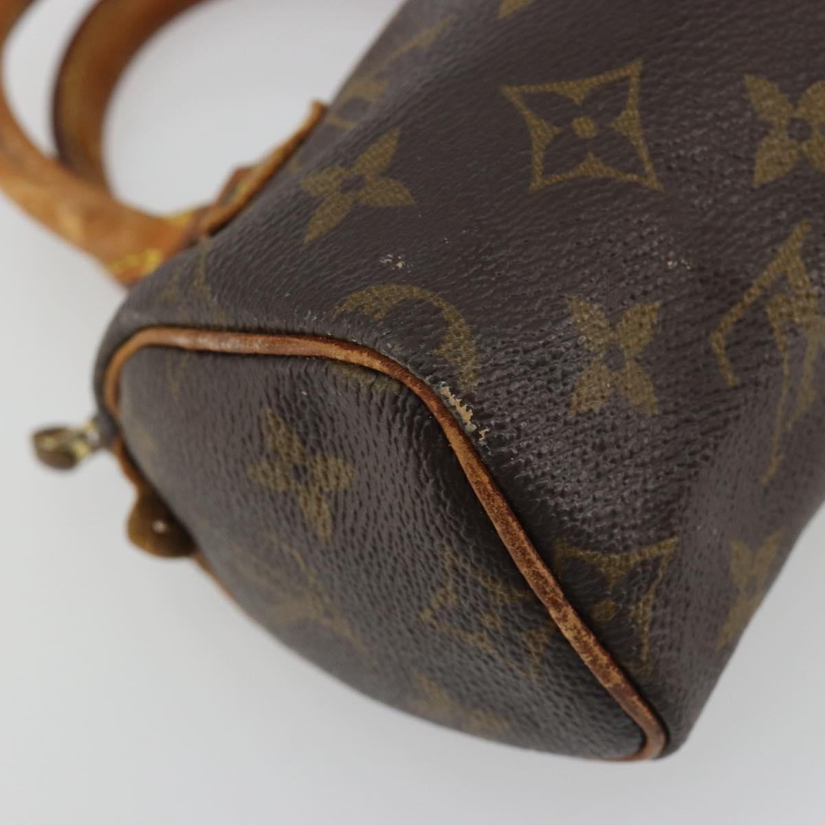 LOUIS VUITTON Monogram Mini Speedy Hand Bag M41534 LV Auth 188228