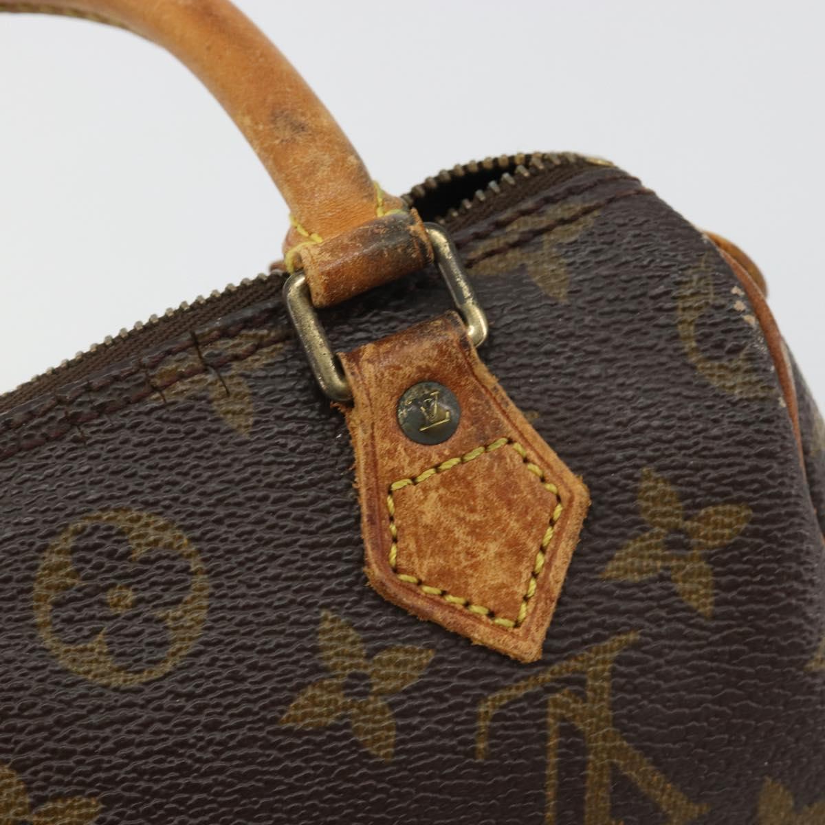 LOUIS VUITTON Monogram Mini Speedy Hand Bag M41534 LV Auth 188228