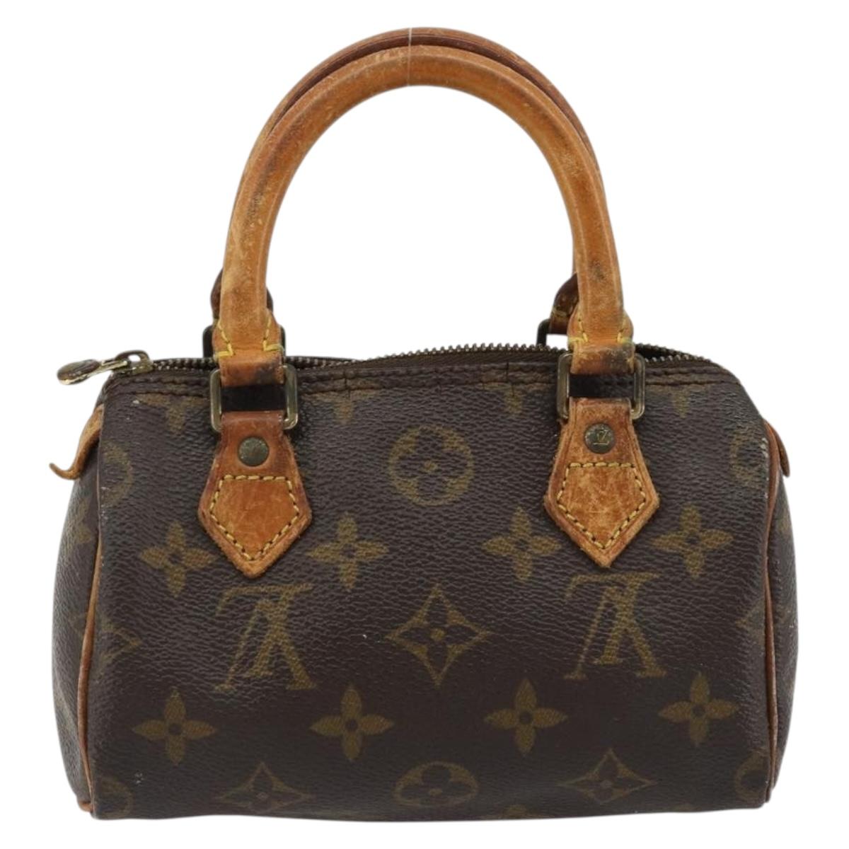 LOUIS VUITTON Monogram Mini Speedy Hand Bag M41534 LV Auth 188228