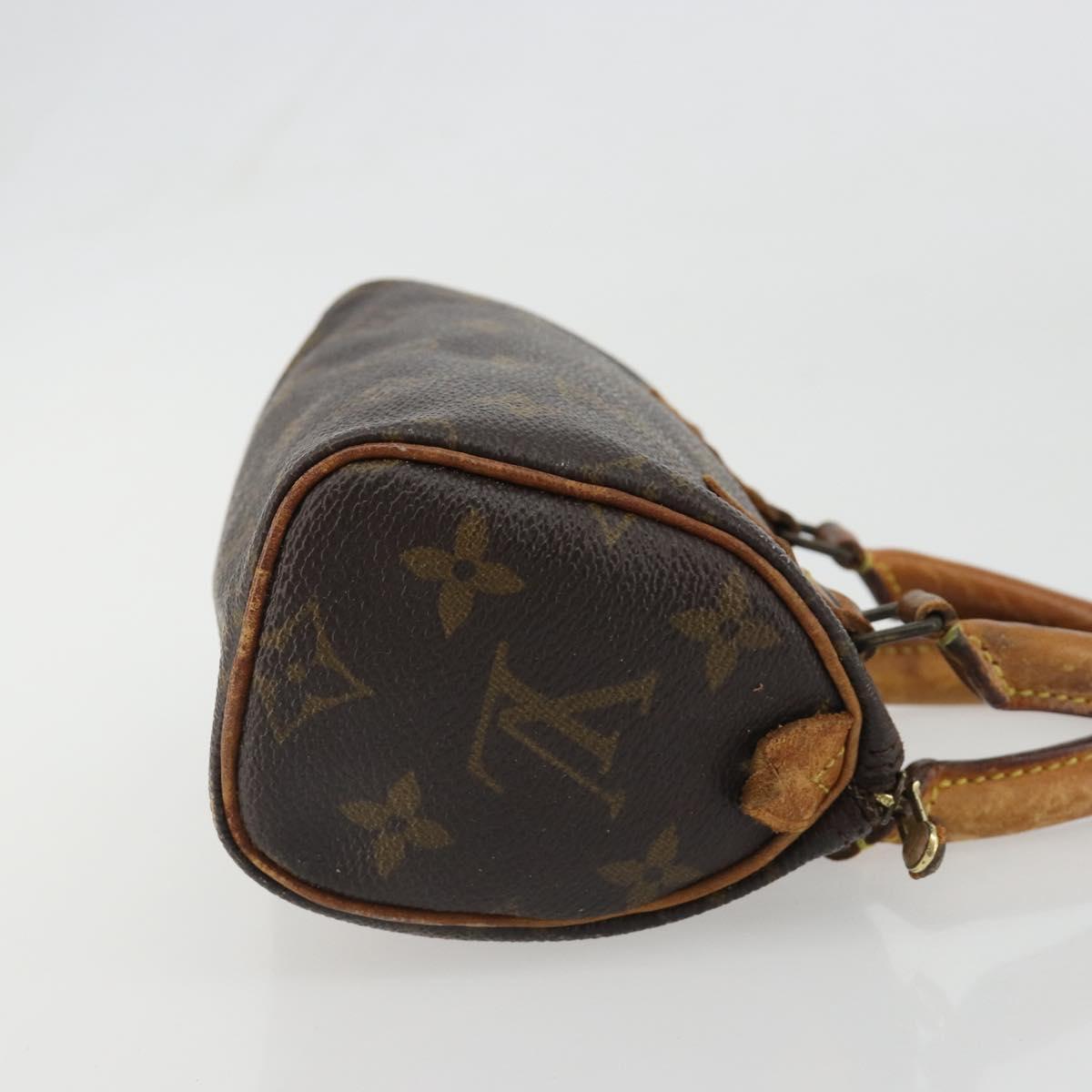 LOUIS VUITTON Monogram Mini Speedy Hand Bag M41534 LV Auth 188228