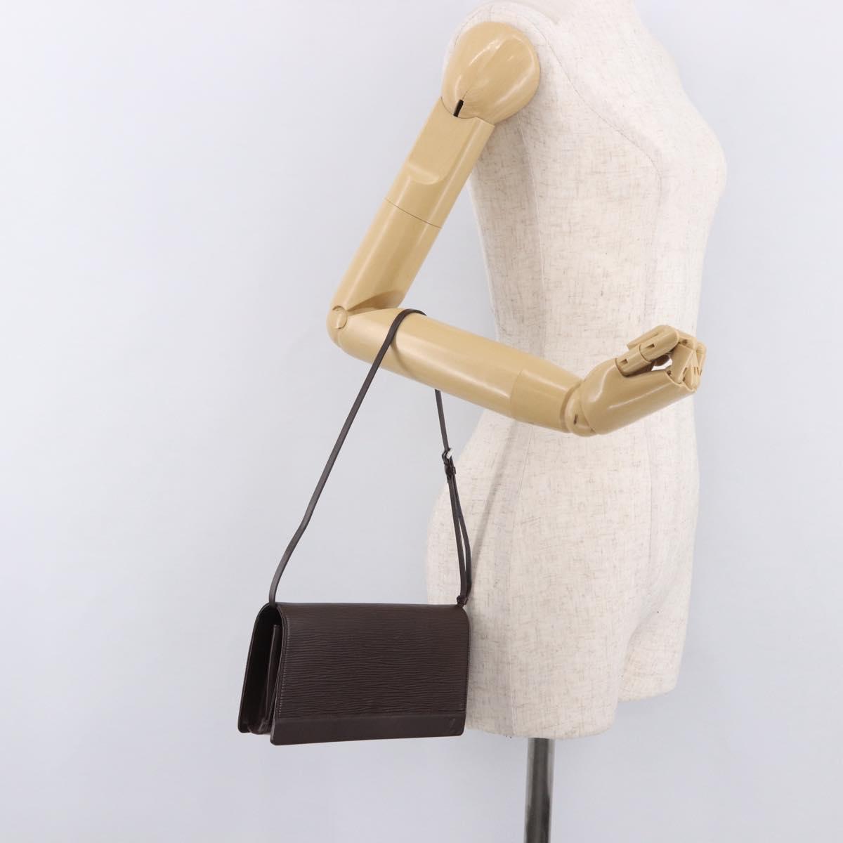 LOUIS VUITTON Epi Honfleur Shoulder Bag Mocha M5273C LV Auth 188239V