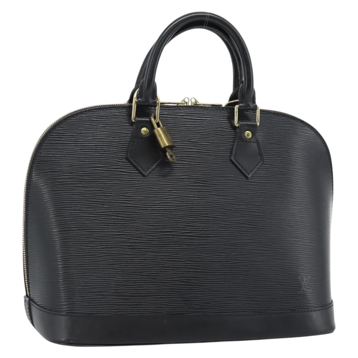 LOUIS VUITTON Epi Alma Hand Bag Noir Black M52142 LV Auth 188243SAV