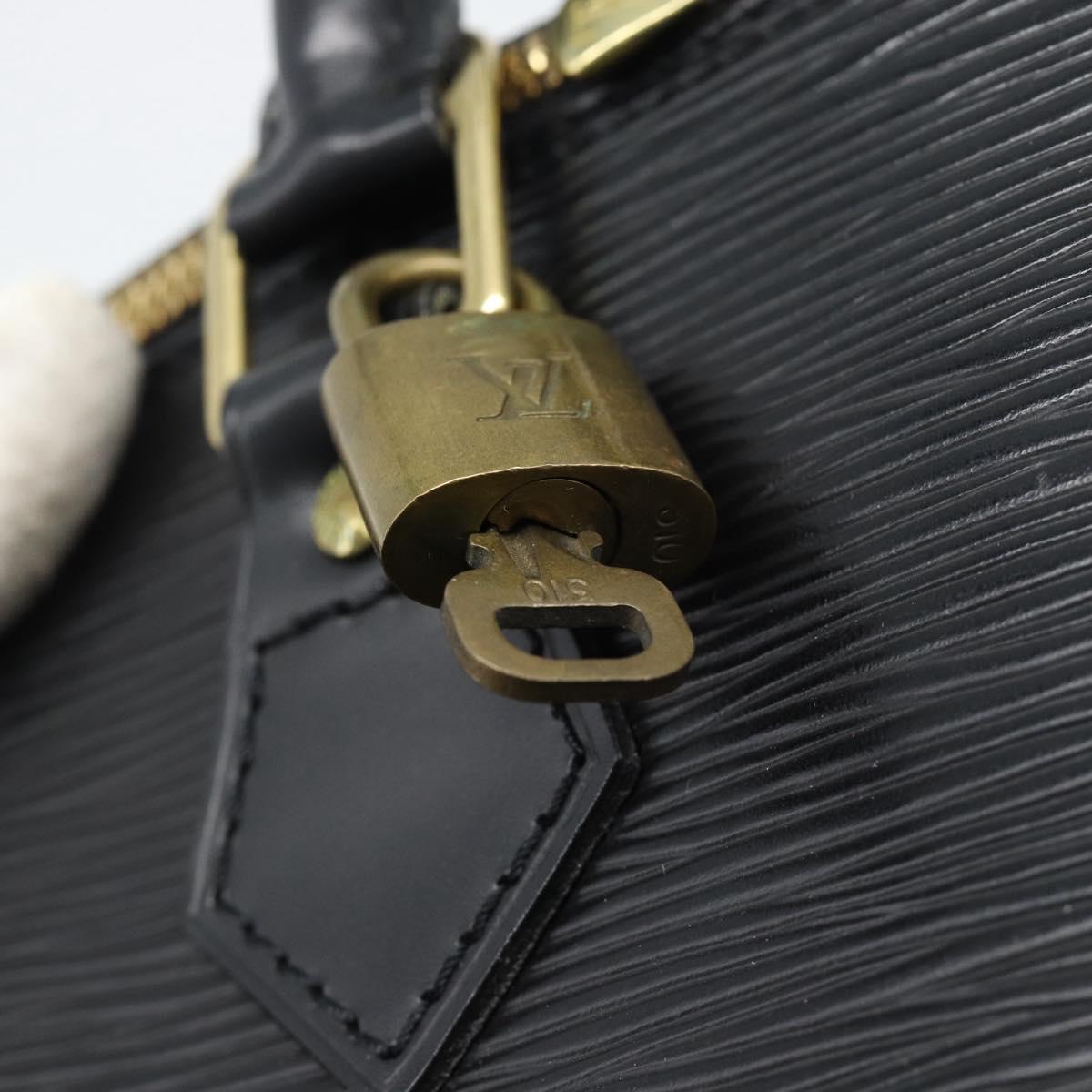 LOUIS VUITTON Epi Alma Hand Bag Noir Black M52142 LV Auth 188243SAV