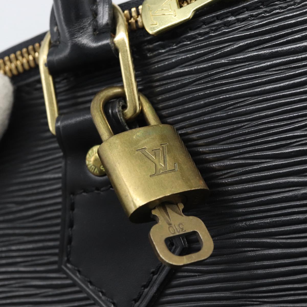 LOUIS VUITTON Epi Alma Hand Bag Noir Black M52142 LV Auth 188243SAV