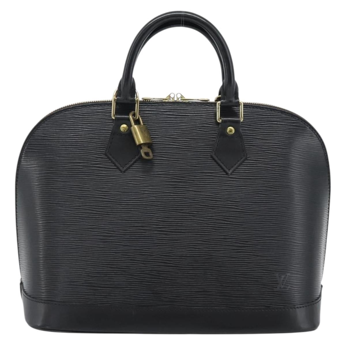 LOUIS VUITTON Epi Alma Hand Bag Noir Black M52142 LV Auth 188243SAV