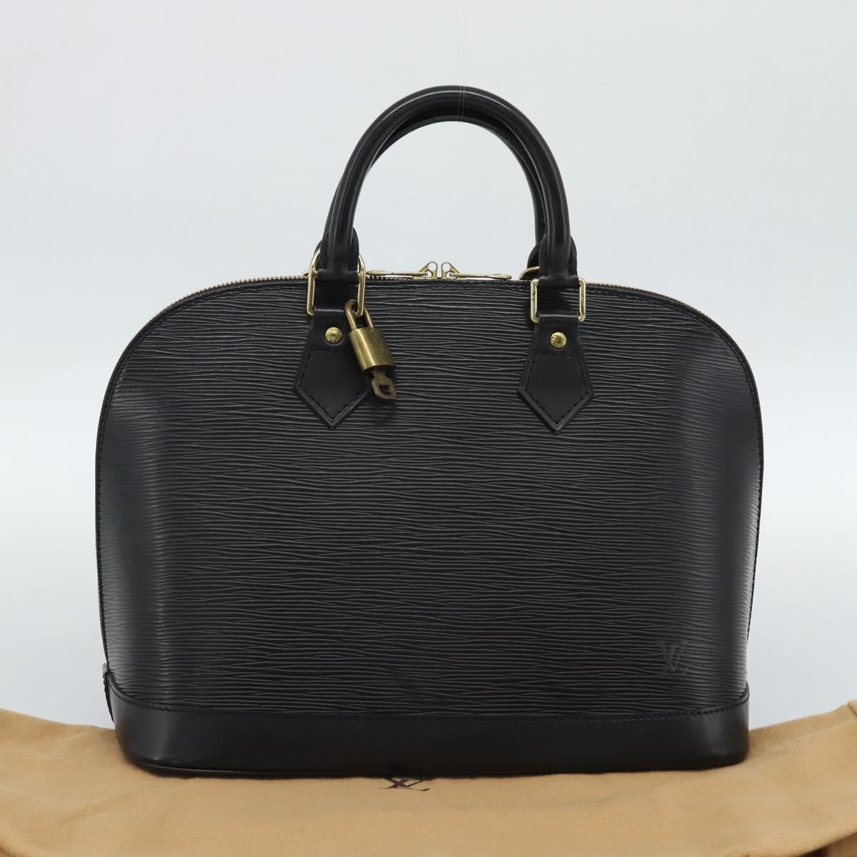 LOUIS VUITTON Epi Alma Hand Bag Noir Black M52142 LV Auth 188243SAV