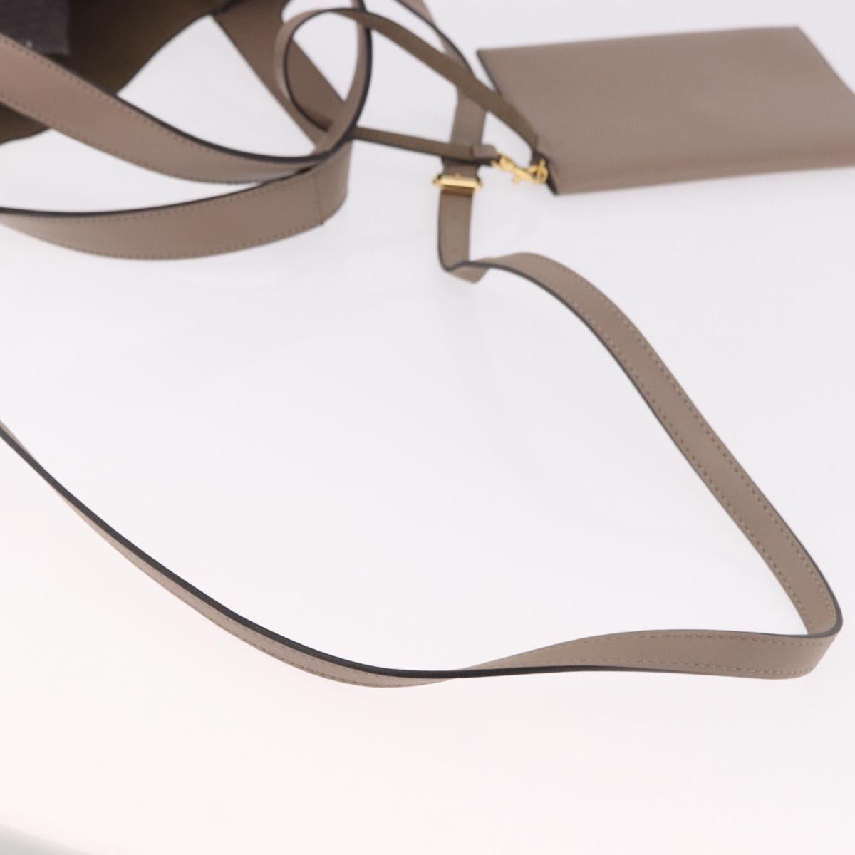 Stella MacCartney Hand Bag Leather 2way Beige Gold 513860 Auth 188263A