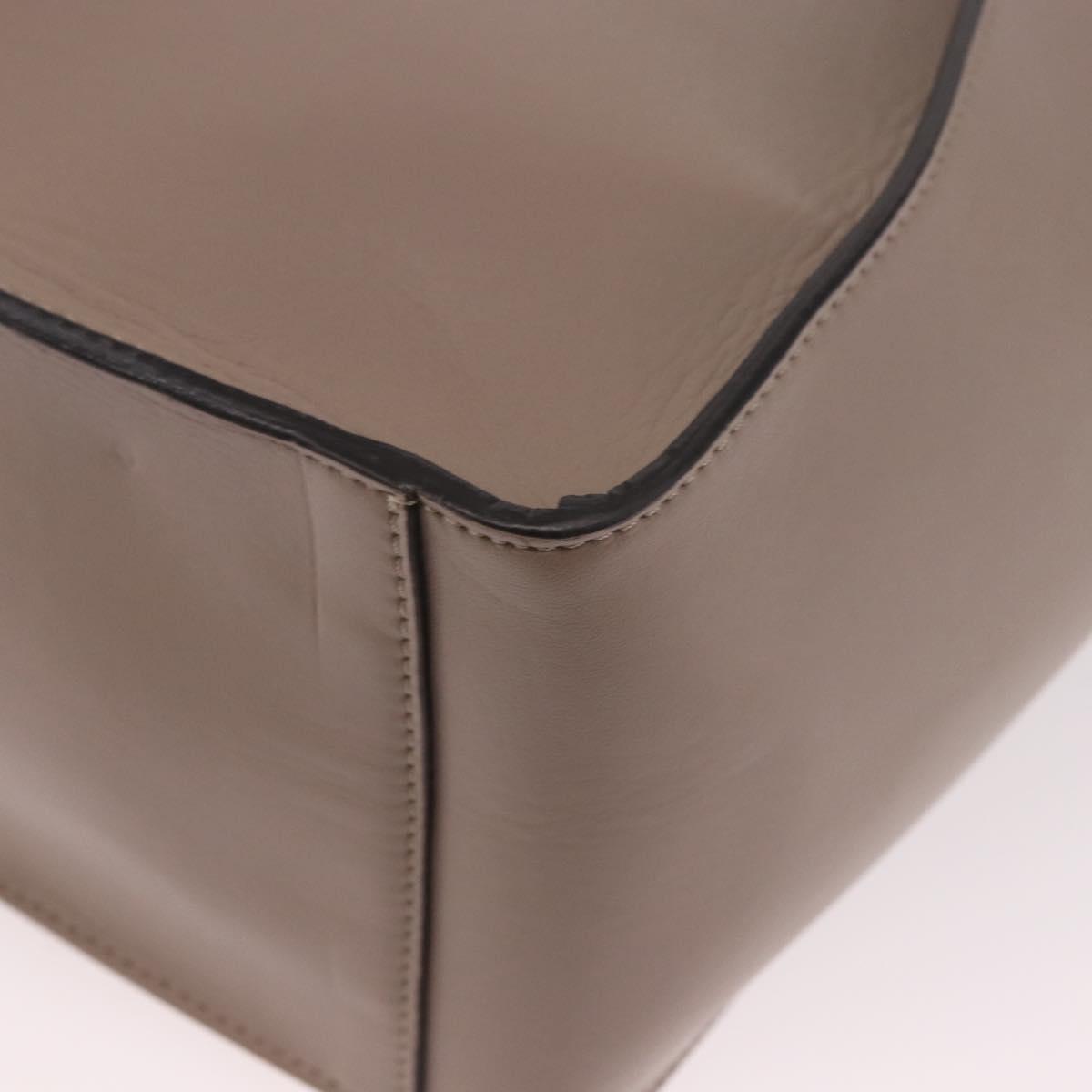Stella MacCartney Hand Bag Leather 2way Beige Gold 513860 Auth 188263A