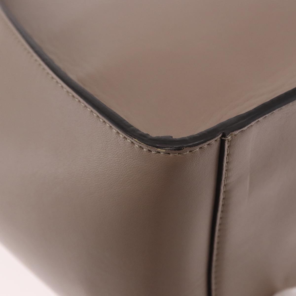 Stella MacCartney Hand Bag Leather 2way Beige Gold 513860 Auth 188263A