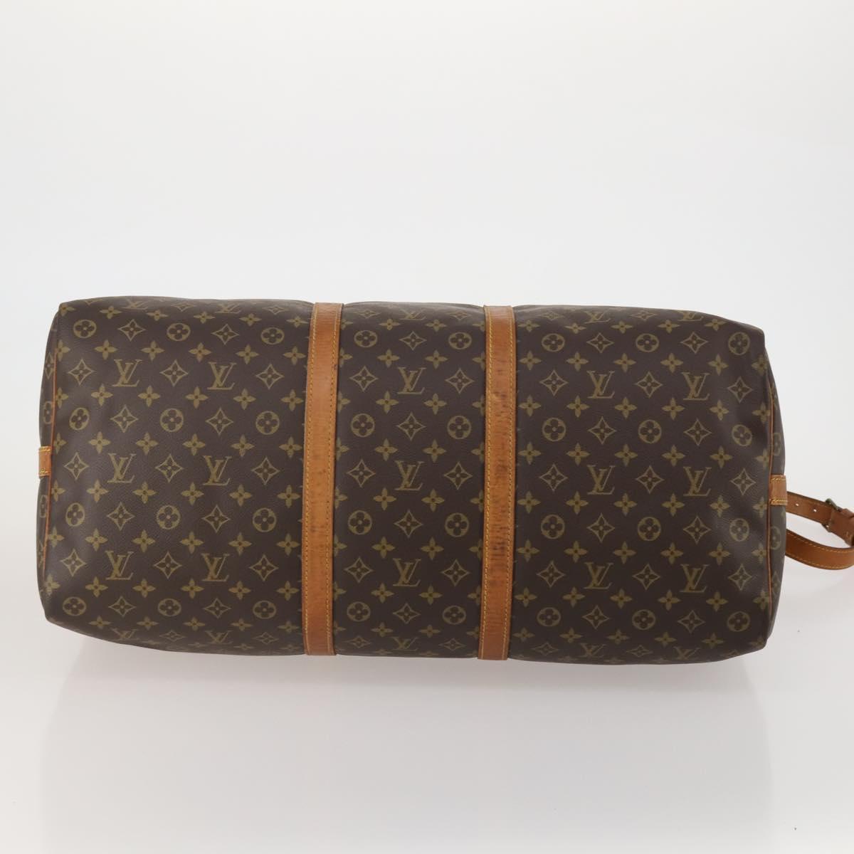 LOUIS VUITTON Monogram Keepall Bandouliere 60 Boston Bag M41412 LV Auth 188266