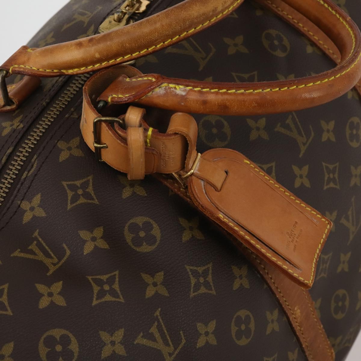 LOUIS VUITTON Monogram Keepall Bandouliere 60 Boston Bag M41412 LV Auth 188266