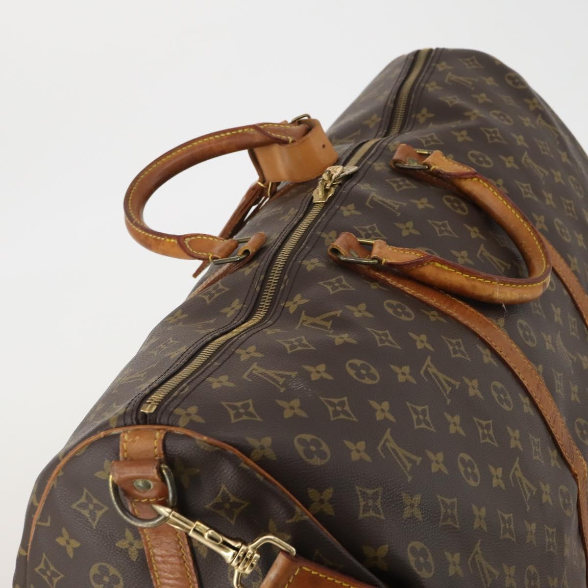 LOUIS VUITTON Monogram Keepall Bandouliere 60 Boston Bag M41412 LV Auth 188266