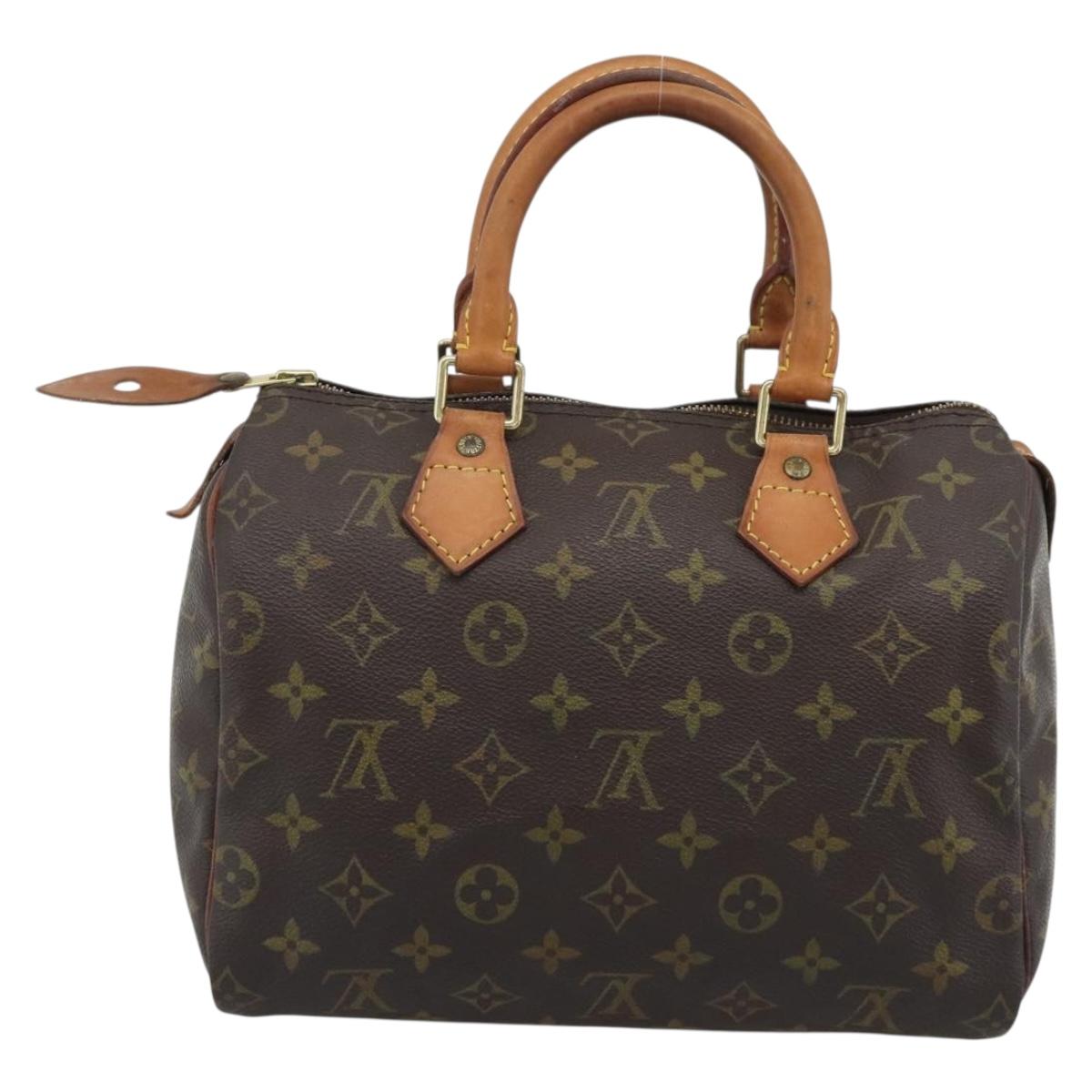 LOUIS VUITTON Monogram Speedy 25 Hand Bag M41528 LV Auth 188267
