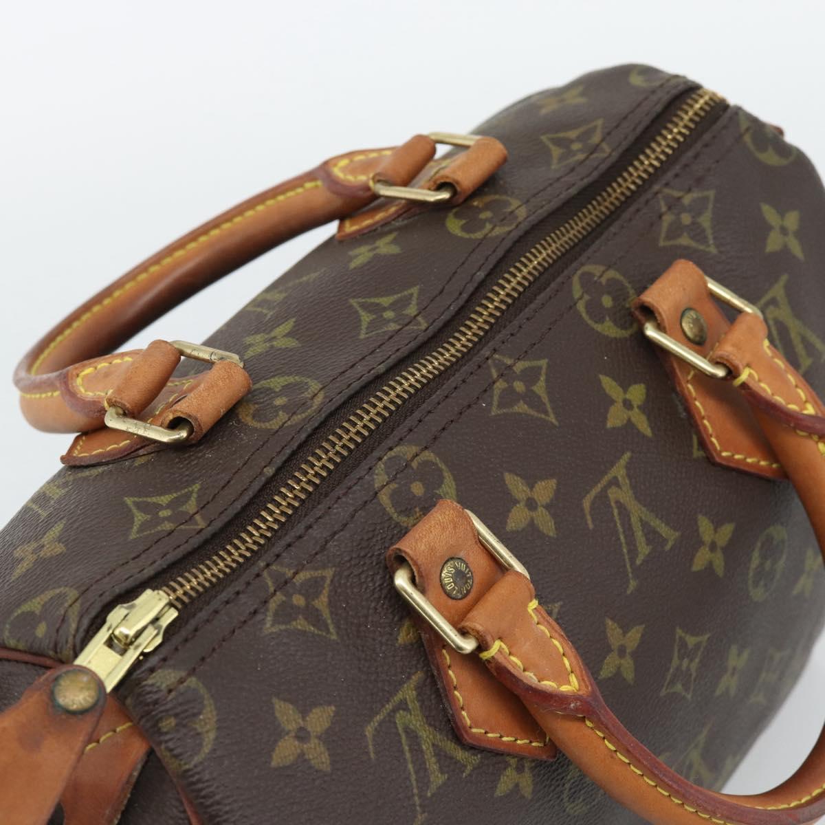 LOUIS VUITTON Monogram Speedy 25 Hand Bag M41528 LV Auth 188267