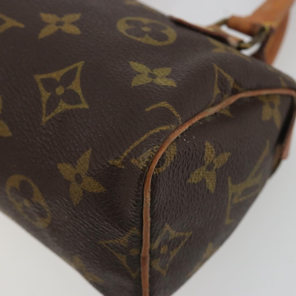 LOUIS VUITTON Monogram Mini Speedy Hand Bag M41534 LV Auth 188268