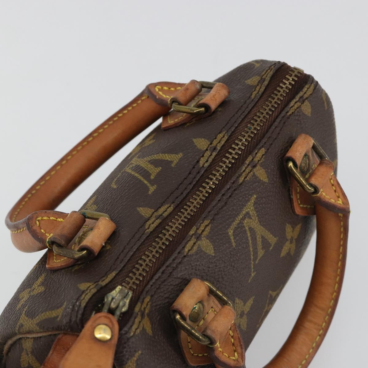 LOUIS VUITTON Monogram Mini Speedy Hand Bag M41534 LV Auth 188268