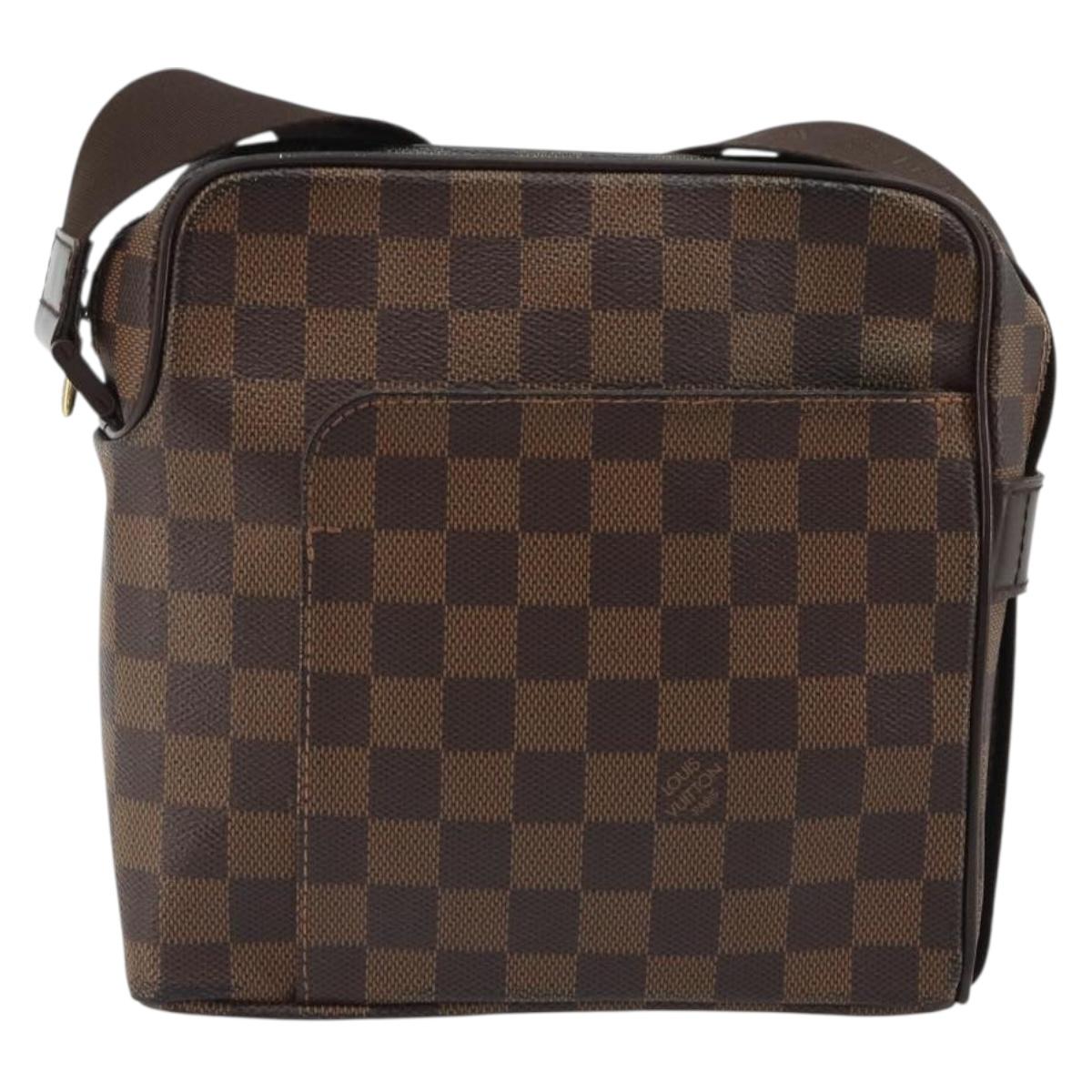 LOUIS VUITTON Damier Ebene Olaf PM Shoulder Bag N41442 LV Auth 188269