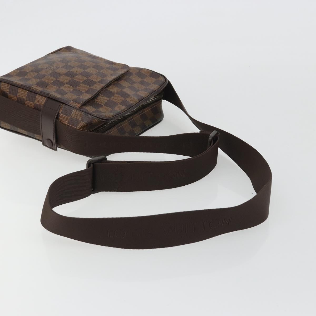 LOUIS VUITTON Damier Ebene Olaf PM Shoulder Bag N41442 LV Auth 188269