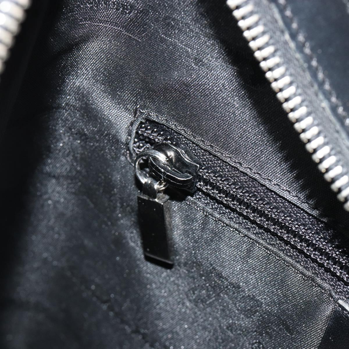 Salvatore Ferragamo Shoulder Bag Harako leather Black Silver Auth 188284A