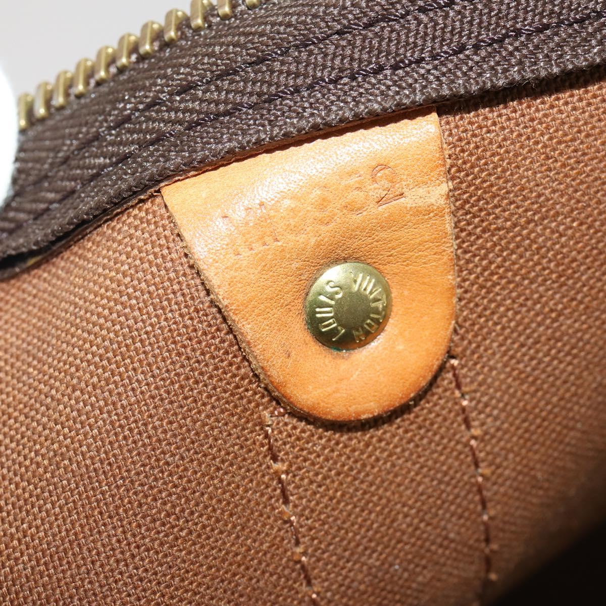 LOUIS VUITTON Monogram Keepall 55 Boston Bag M41424 LV Auth 188296