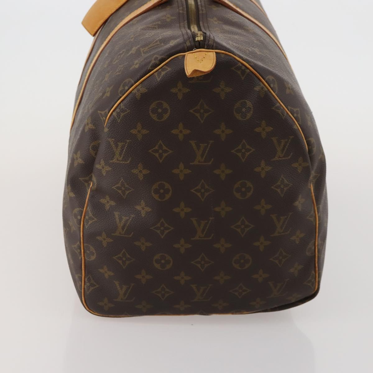 LOUIS VUITTON Monogram Keepall 55 Boston Bag M41424 LV Auth 188296