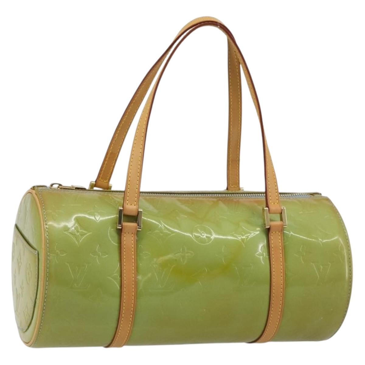 LOUIS VUITTON Monogram Vernis Bedford Hand Bag Baby Blue M91007 LV Auth 188297