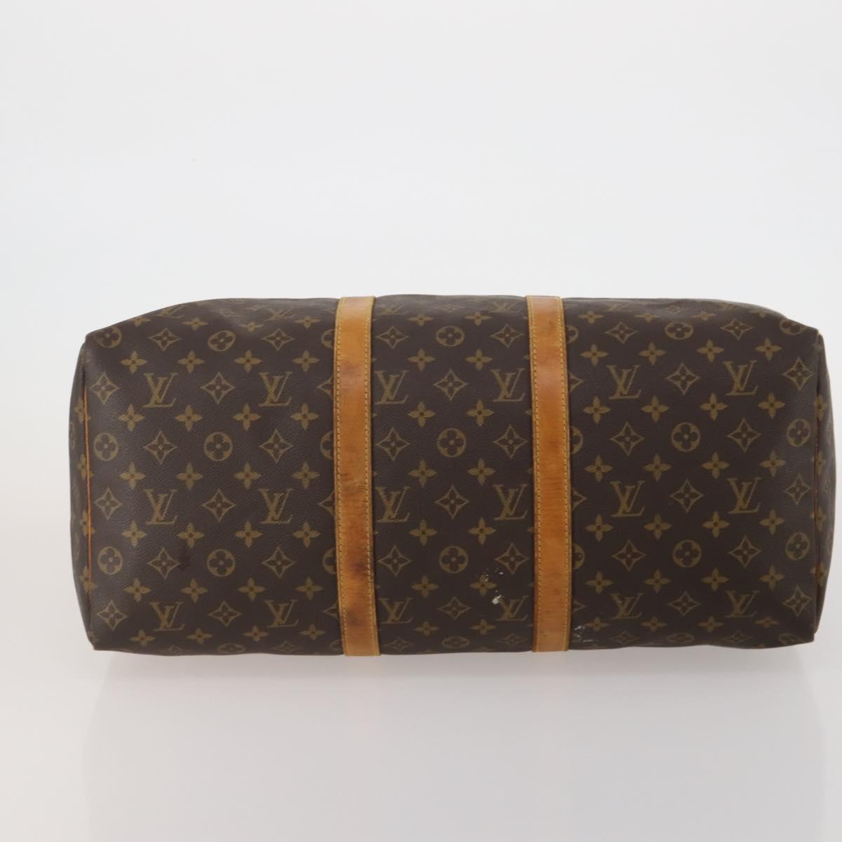 LOUIS VUITTON Monogram Keepall 50 Boston Bag M41426 LV Auth 188304