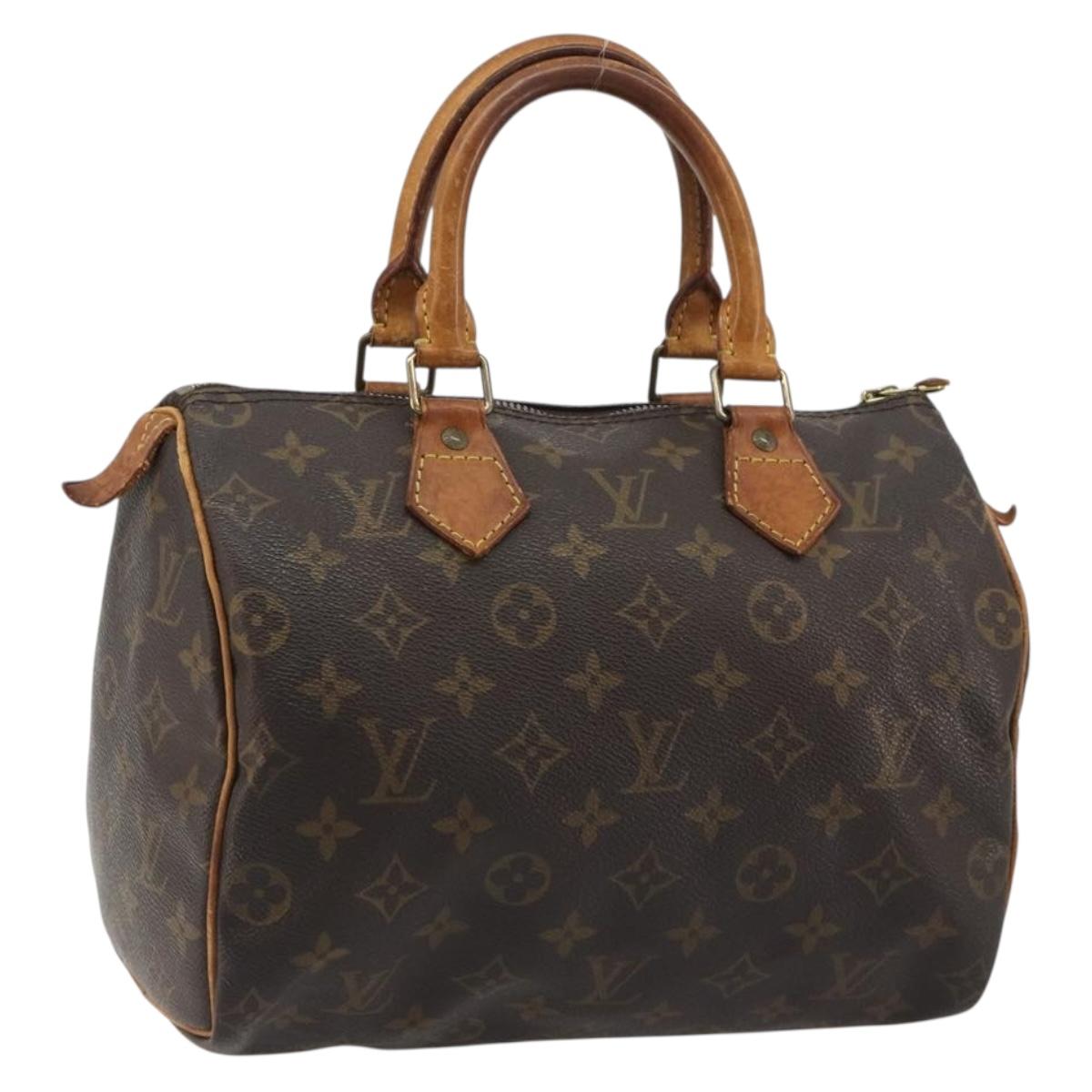 LOUIS VUITTON Monogram Speedy 25 Hand Bag M41528 LV Auth 188306A