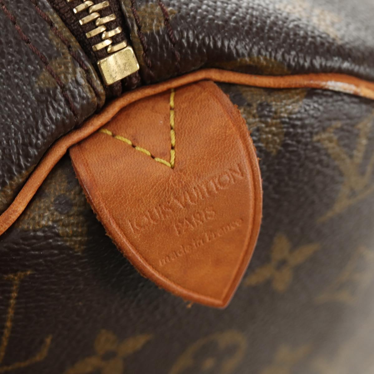 LOUIS VUITTON Monogram Speedy 30 Hand Bag M41526 LV Auth 188312SAV