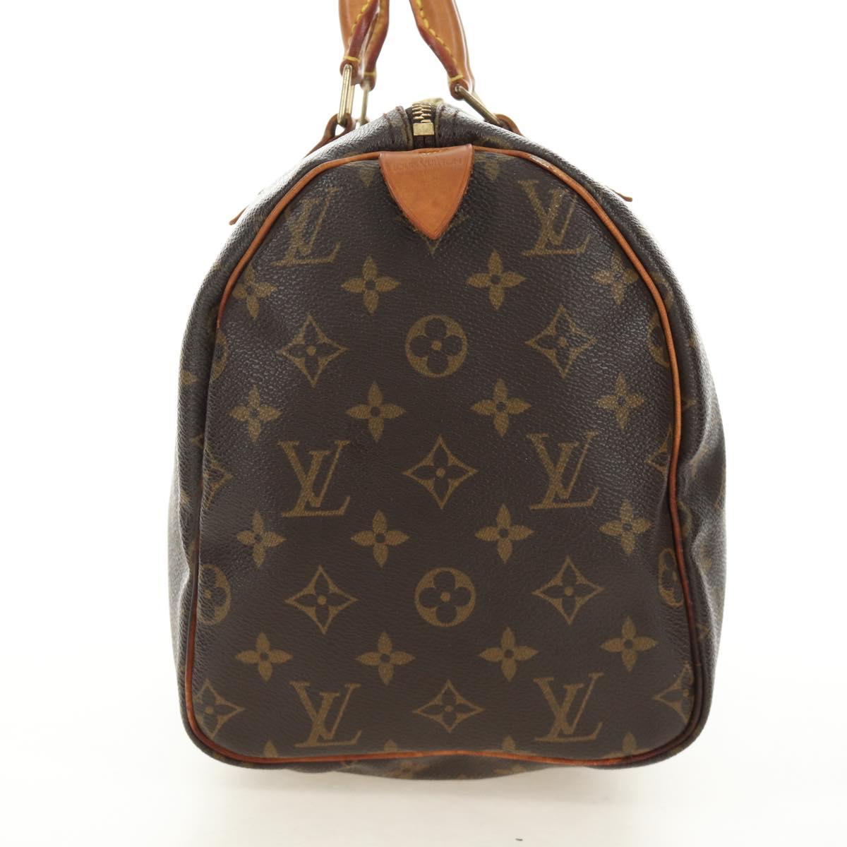 LOUIS VUITTON Monogram Speedy 30 Hand Bag M41526 LV Auth 188312SAV