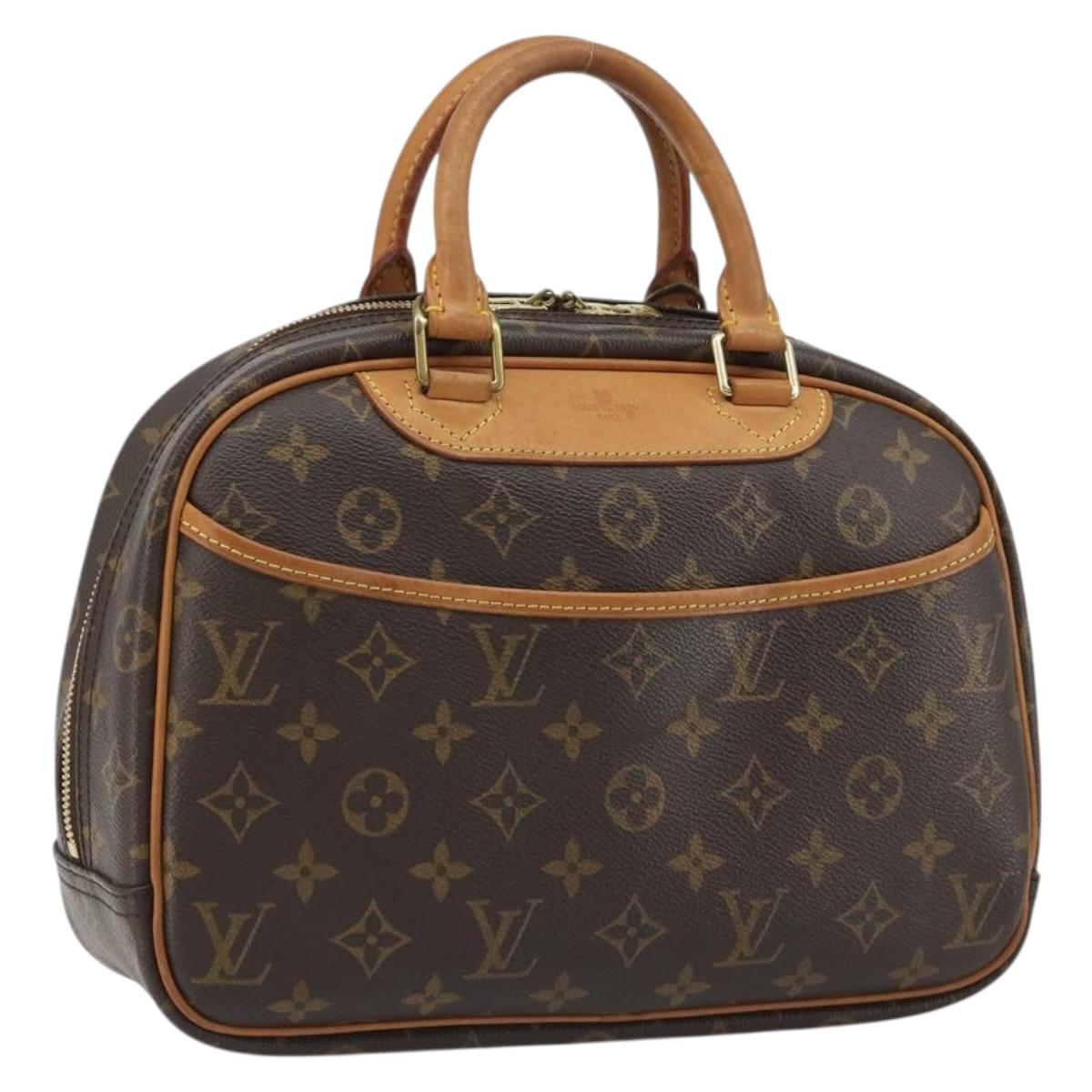 LOUIS VUITTON Monogram Trouville Hand Bag M42228 LV Auth 188313A