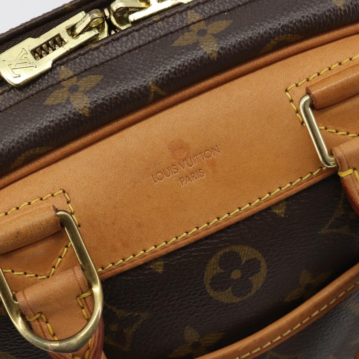 LOUIS VUITTON Monogram Trouville Hand Bag M42228 LV Auth 188313A
