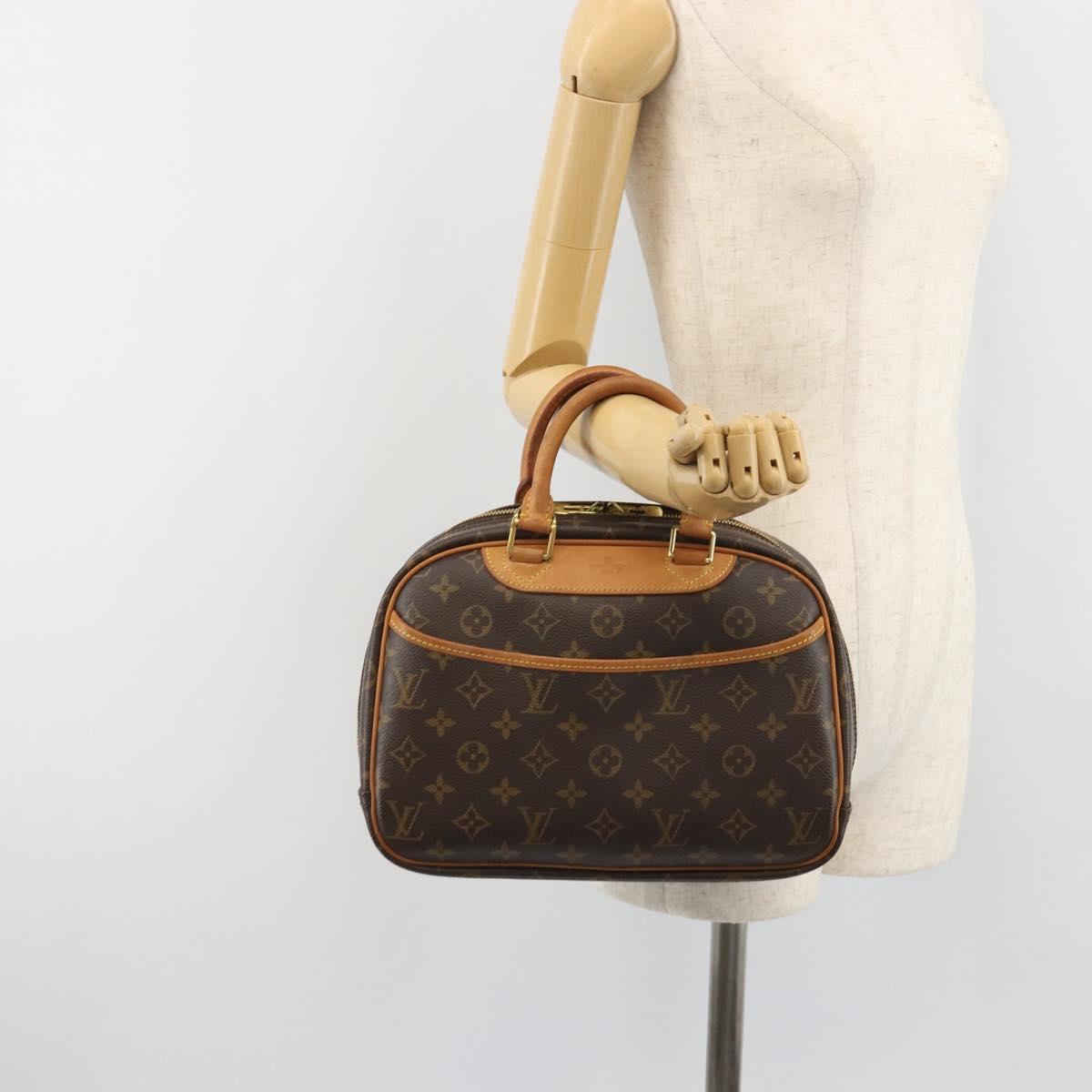 LOUIS VUITTON Monogram Trouville Hand Bag M42228 LV Auth 188313A