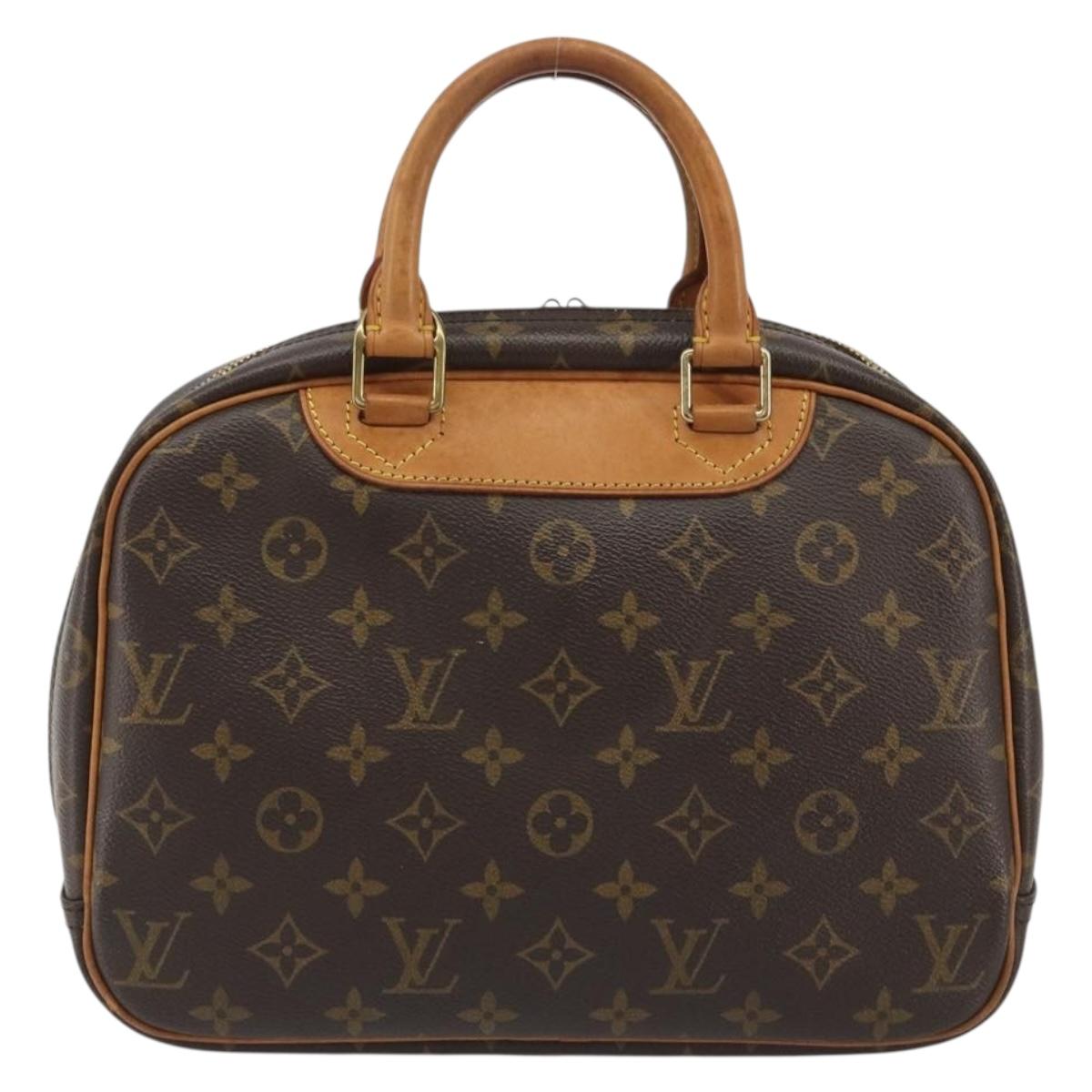 LOUIS VUITTON Monogram Trouville Hand Bag M42228 LV Auth 188313A