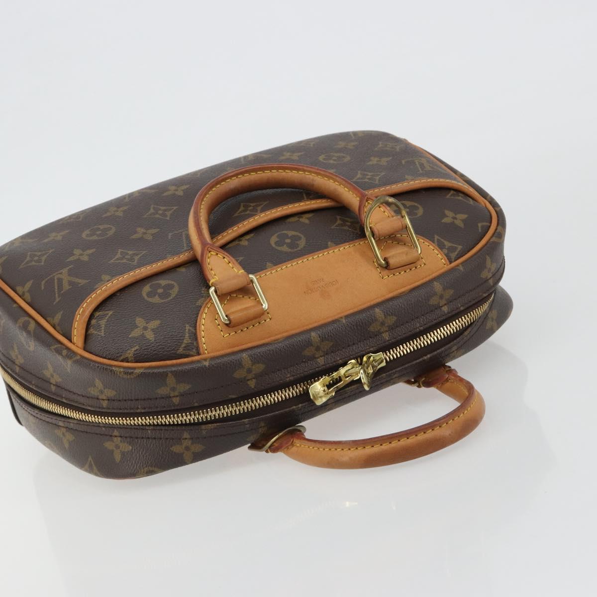 LOUIS VUITTON Monogram Trouville Hand Bag M42228 LV Auth 188313A